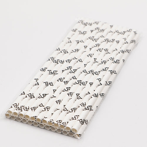 Custom Logo Paper Straws Wholesale Private Label Paper Straws