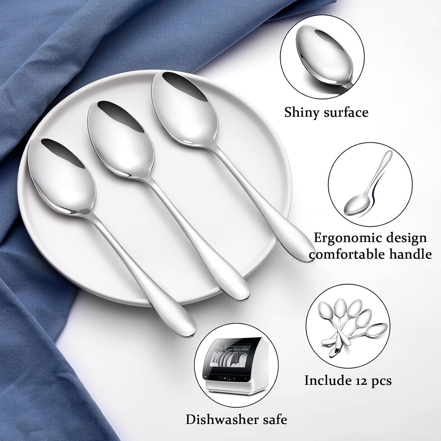 Private Label Stainless Steel Spoons - Custom Laser Engraved Spoons | Stainless Steel