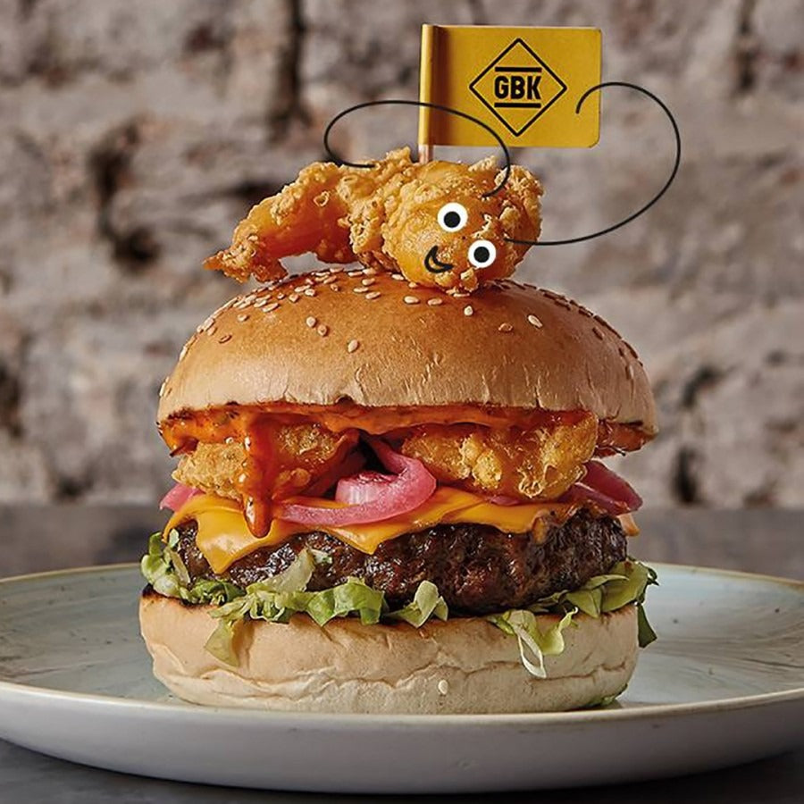 Custom Burger Flags With Your Company Logo – Branded Food Picks