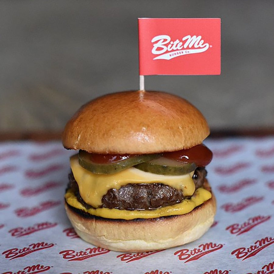 Custom Burger Flags With Your Company Logo – Branded Food Picks