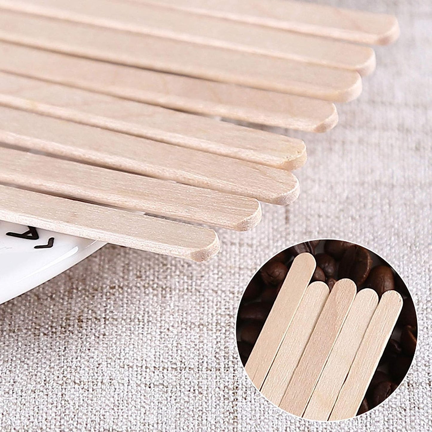 Wholesale Bulk Wooden Coffee Stirrers 1000 pcs – 5.5 inch (140mm)