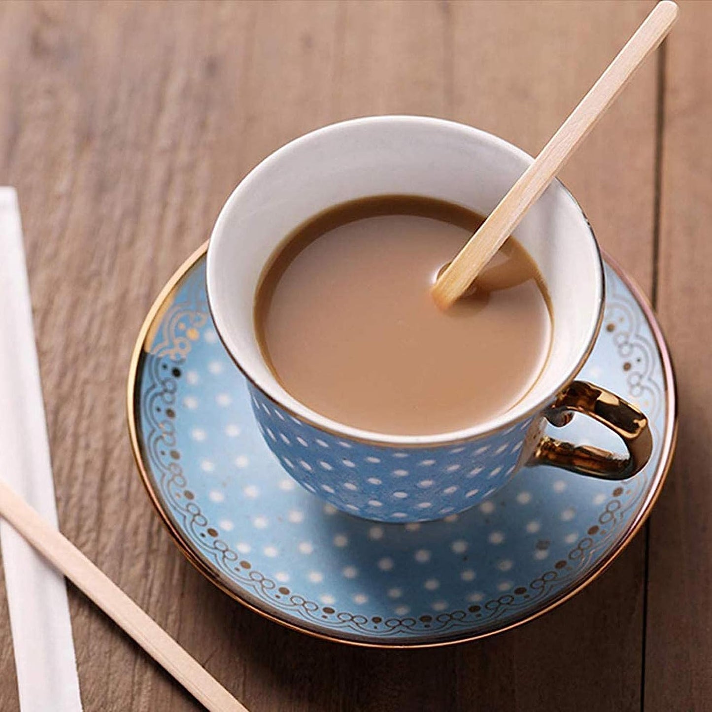 Wholesale Bulk Wooden Coffee Stirrers 1000 pcs – 5.5 inch (140mm)