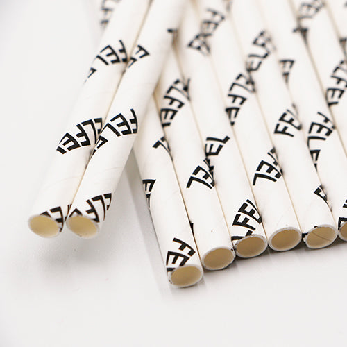 Custom Logo Paper Straws, Promotional Printed Straws